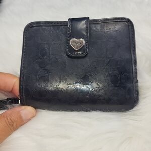 Coach Black Embossed Women's Wallet